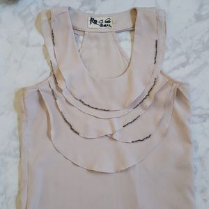 Boutique racer back ruffle top